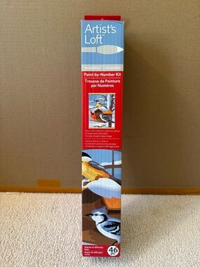 Birds in Snow Paint-by-Number Kit Artist's Loft NWT 16x20"